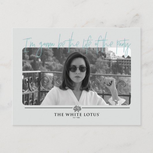 Leben des Party - Der weiße Lotus Postkarte (Vorderseite)