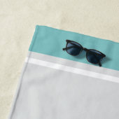 Leben des Party - Der weiße Lotus Strandtuch (Beispiel)