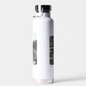 Leben des Party - Der weiße Lotus Trinkflasche (Rechts)