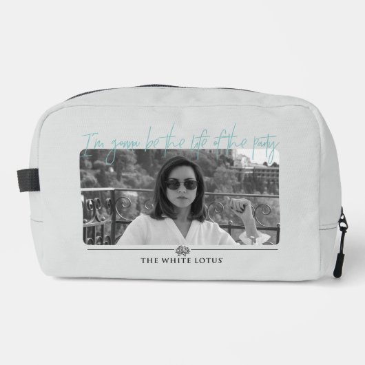 Leben des Party - Der weiße Lotus Waschbeutel (Vorderseite)