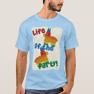 Leben des Party Funny Birthday Pinata Design T-Shirt
