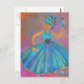 Leben des Party! von Deb Magelssen Studio Postkarte (Vorne/Hinten)