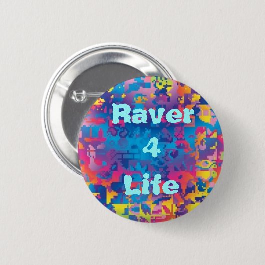 Leben des Raver-4 (v.1) Button (Vorne & Hinten)
