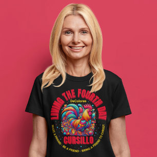 Leben des vierten Tages Cursillo DeColores Rooster T-Shirt