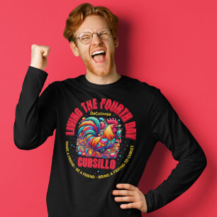 Leben des vierten Tages Cursillo DeColores Rooster T-Shirt