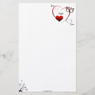Leben die stationäre Lachen-Liebe Briefpapier