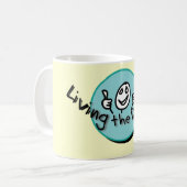 Leben die Traumlogo-Tasse Kaffeetasse (Vorderseite Links)