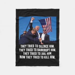 Leben Donald Trump Tasse Shot - Nie übergeben Fleecedecke