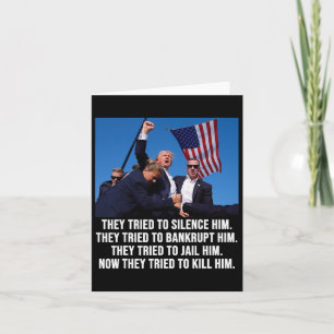 Leben Donald Trump Tasse Shot - Nie übergeben Karte