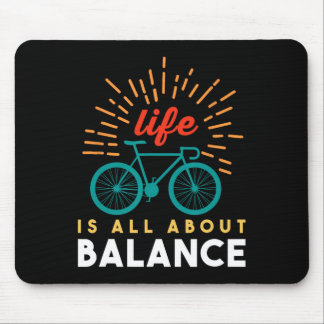 Leben dreht sich alles um Lance Radfahren Radfahre Mousepad