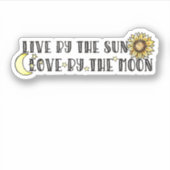Leben durch die Liebe des Mondes Aufkleber (Vorderseite)
