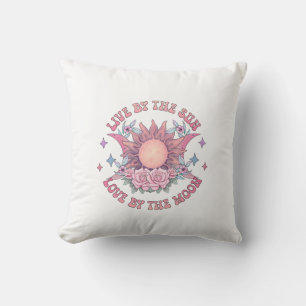 Leben durch die Sonne Liebe am Mond Kissen