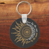 Leben durch die Sonne, Liebe am Mond Schlüsselanhänger (Vorderseite)