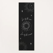 Leben durch die Sonne Liebe am Mond Yogamatte (Vorderseite)