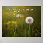 Leben durch ein positives Linsenplakat Poster (Vorne)