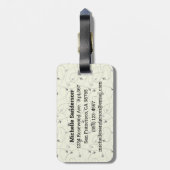 Leben durch einen Komplex, nicht durch eine Uhr Ge Gepäckanhänger (Rückseite vertikal)