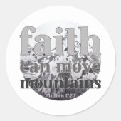 Leben durch Glauben Runder Aufkleber (Vorderseite)