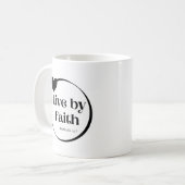 Leben durch Glaubensskripte Tasse (Vorderseite Links)