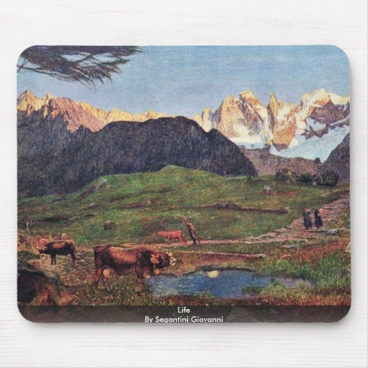 Leben durch Segantini Giovanni Mousepad (Vorne)