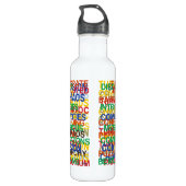 Leben Edelstahlflasche (Rückseite)