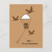 Leben ~ ein Abenteuer Postkarte (Vorderseite)