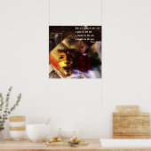 Leben ein Spiel, eine Tragödie, ein Comedy Poster (Küche)