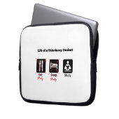 Leben einer Veterinärstudentenlaptophülse Laptopschutzhülle (Vorderseite Links)