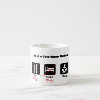 Leben einer Veterinärstudentespresso-Tasse Espressotasse