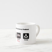 Leben einer Veterinärstudentespresso-Tasse Espressotasse (Vorderseite Rechts)