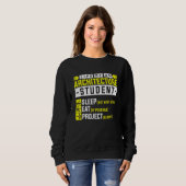 Leben eines Architekturstudenten Sweatshirt (Vorne ganz)
