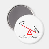 Leben eines Buchhalters Magnet (Vorderseite/Rückseite)