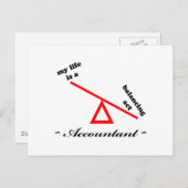 Leben eines Buchhalters Postkarte (Vorne/Hinten)