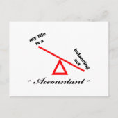 Leben eines Buchhalters Postkarte (Vorderseite)