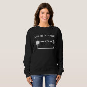 Leben eines Coder Softwareentwicklers Programmiere Sweatshirt (Vorne ganz)