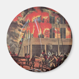 Leben eines Feuerwehrmanns, alte Feuerwehrmänner b Magnet
