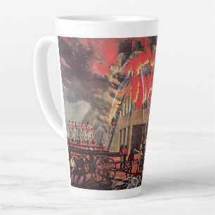 Leben eines Feuerwehrmanns, Feuerbrand für Vintage Milchtasse