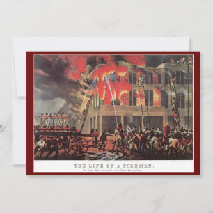 Leben eines Feuerwehrmanns, Vintage-Feuerwehrmänne
