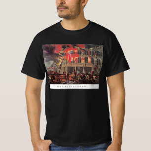 Leben eines Feuerwehrmanns, Vintage-Feuerwehrmänne T-Shirt