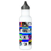 Leben eines Hockeyspielers - Eishockey Edelstahlflasche (Links)