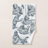 Leben eines jungen Gorillas Badhandtuch Set (Handtuch)