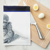 Leben eines jungen Gorillas Geschirrtuch (Viertel Falte)