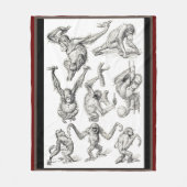 Leben eines jungen Orangutan Fleecedecke (Vorderseite)