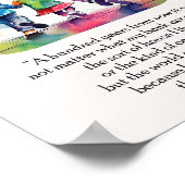 LEBEN EINES KINDES= Hundert Jahre Zitat Poster (Ecke)