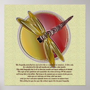 Leben eines Libellen-Posters Poster