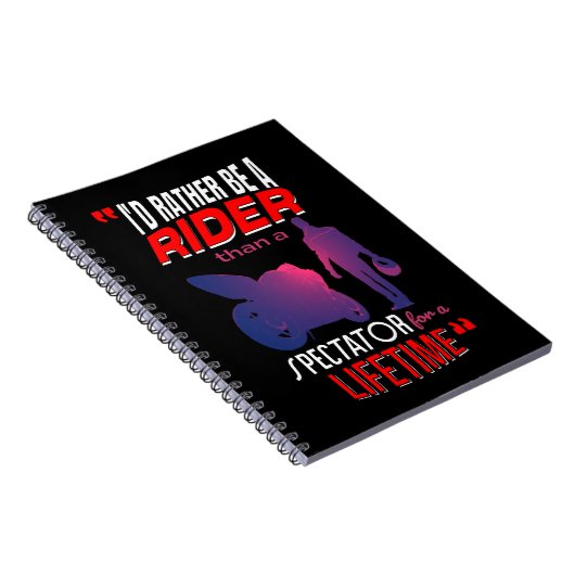 Leben eines Motorradfahrers: Fahren, nicht beobach Notizblock (Rechte Seite)