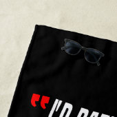 Leben eines Motorradfahrers: Fahren, nicht beobach Strandtuch (Beispiel)