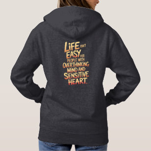 Leben eines Overthinkers und sensibles Herzdesign Hoodie