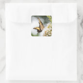 Leben eines Schmetterlings Quadratischer Aufkleber (Tasche)