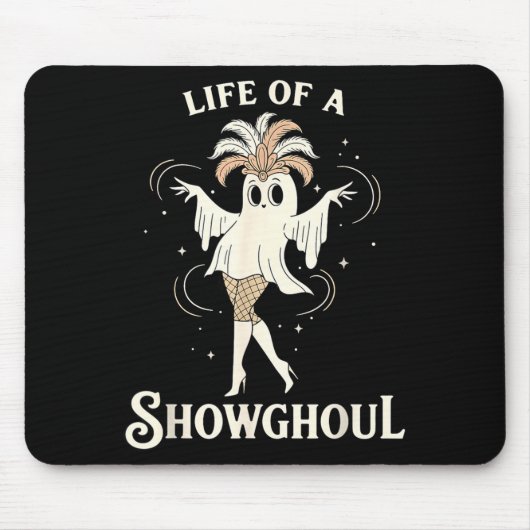 Leben eines Showghouls süße Halloween-Geist-Showgi Mousepad (Vorne)
