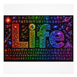 Leben eines Starkind Weltraumthemen-Print aus Fo Fotodruck